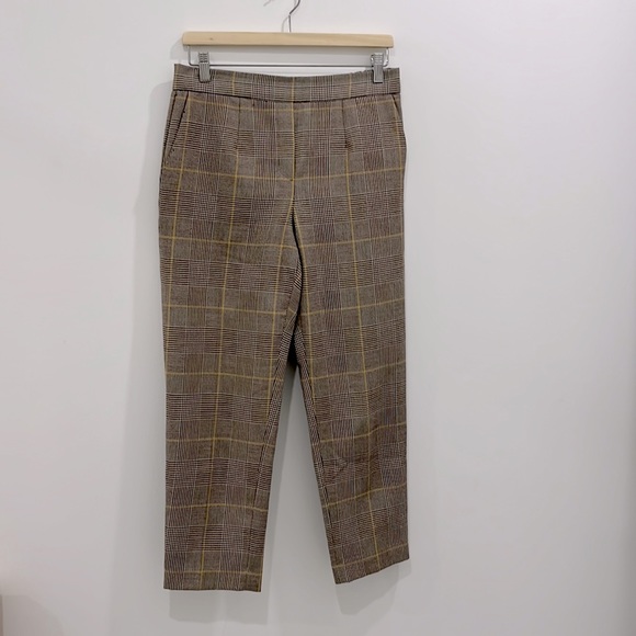 Babaton cropped check pants, size 10 - Picture 3 of 5